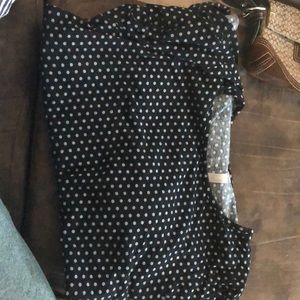 Cacique polka dot top